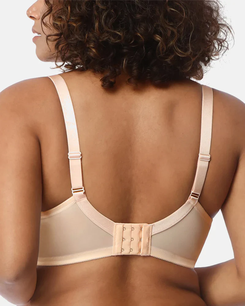 Full Coverage Lace Minimizer Bra - Petal-Beige - Image 7