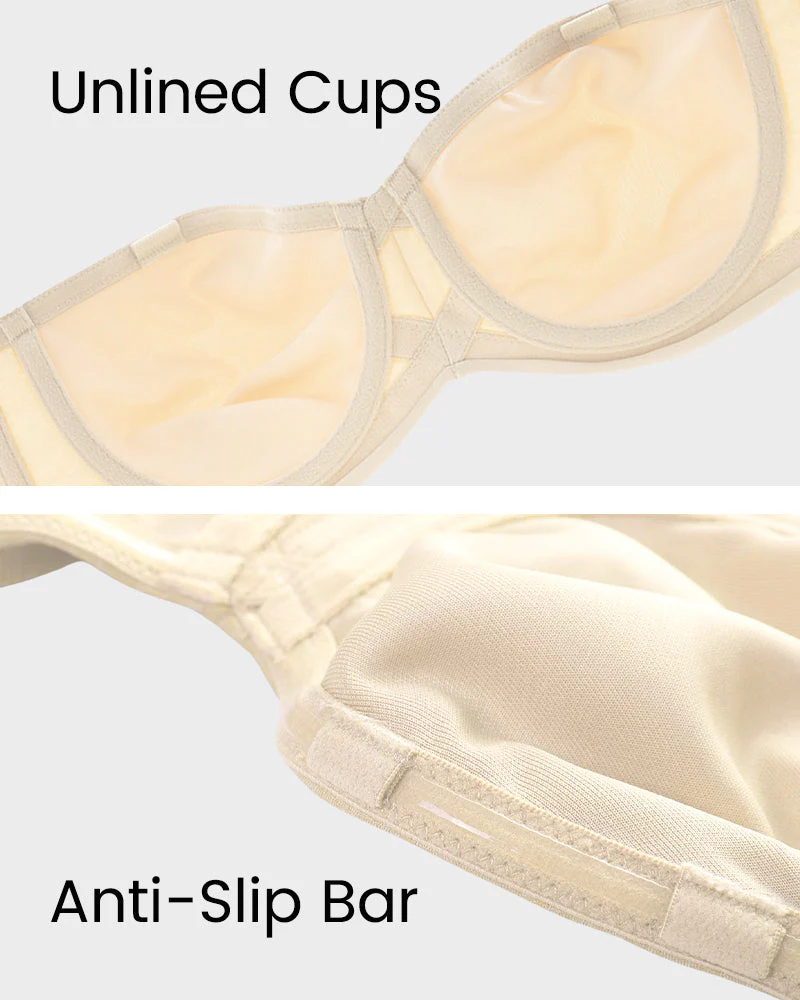 Full Support Non-Slip Convertible Bandeau Bra - Image 12