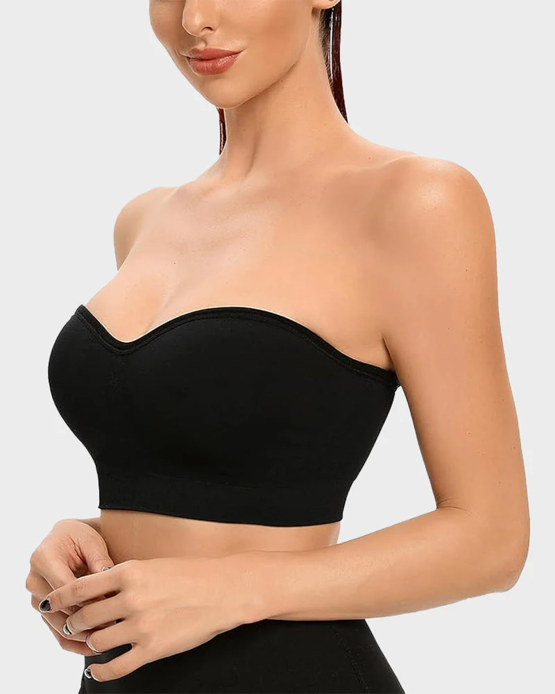Non-Slip Bandeau Seamless Wireless Strapless Bra - Image 24