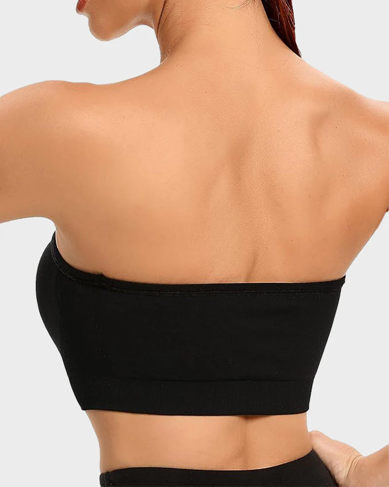 Non-Slip Bandeau Seamless Wireless Strapless Bra - Image 26