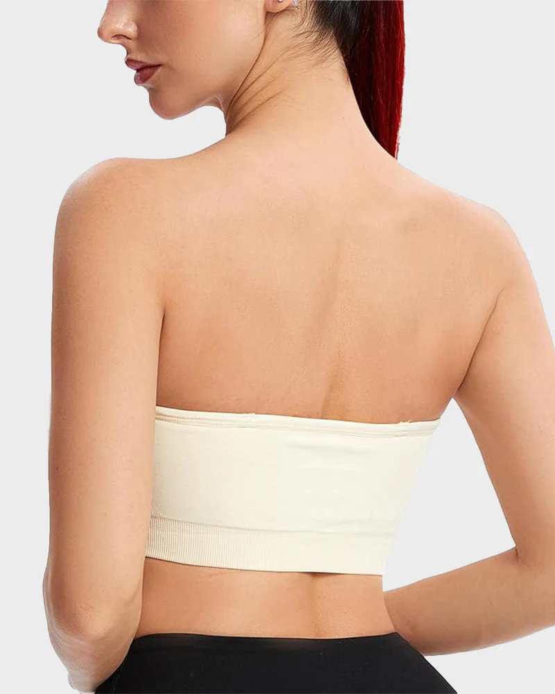Non-Slip Bandeau Seamless Wireless Strapless Bra - Image 27