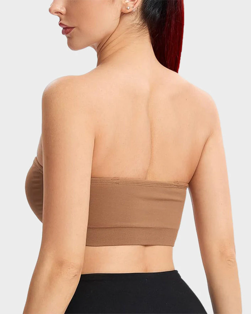 Non-Slip Bandeau Seamless Wireless Strapless Bra - Image 4