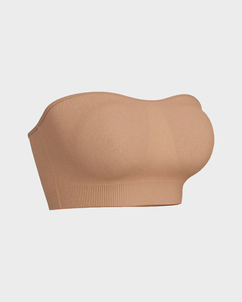 Non-Slip Bandeau Seamless Wireless Strapless Bra - Image 8