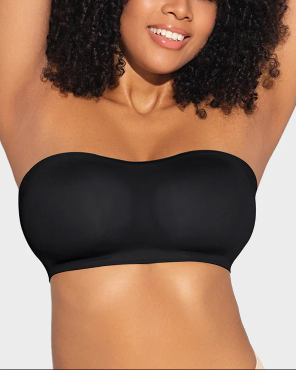 Non-Slip Crossover Side Hook Bandeau Bra - Image 4