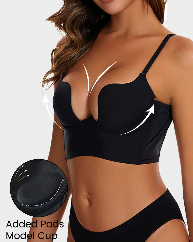 Low Cut U-Shaped Backless Bra - Image 12