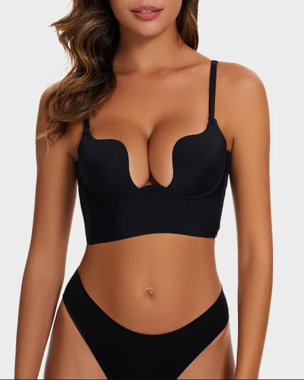 Low Cut U-Shaped Backless Bra - Image 5